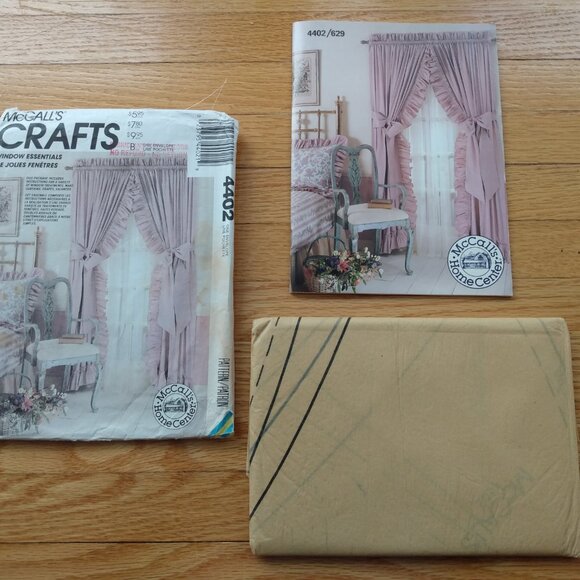 Curtains Sewing Pattern Drapes Valances McCalls 4402 DIY Window Treatments UNCUT - Picture 8 of 11